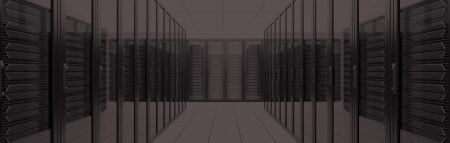 A row of servers, banner at the top of InnoScale's Data Centers page