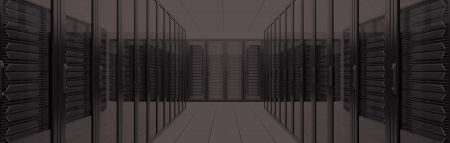 A row of servers, banner at the top of InnoScale's Data Centers page