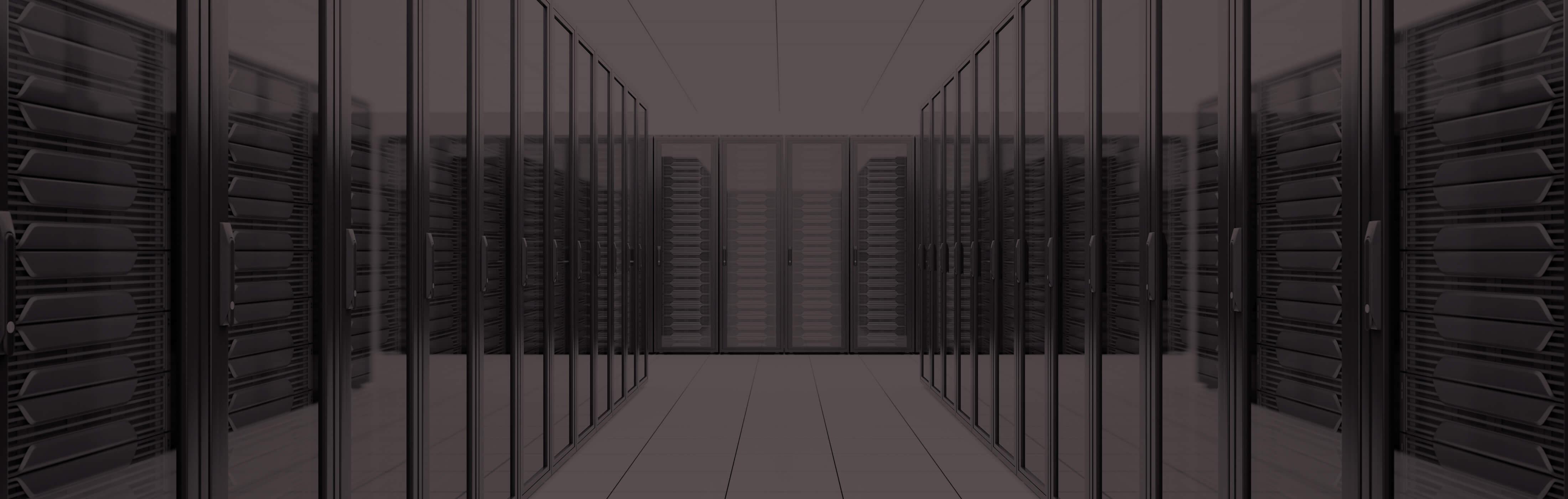 A row of servers, banner at the top of InnoScale's Data Centers page