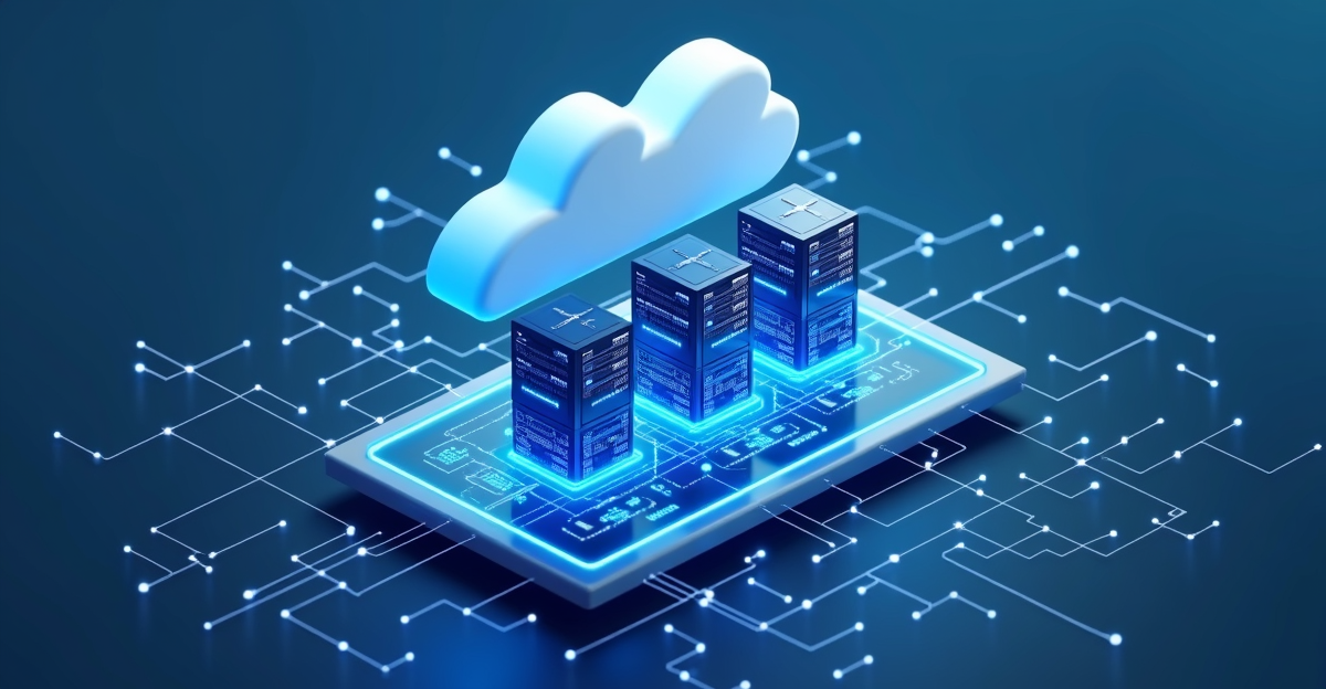 Cloud hosting infrastructure with interconnected servers