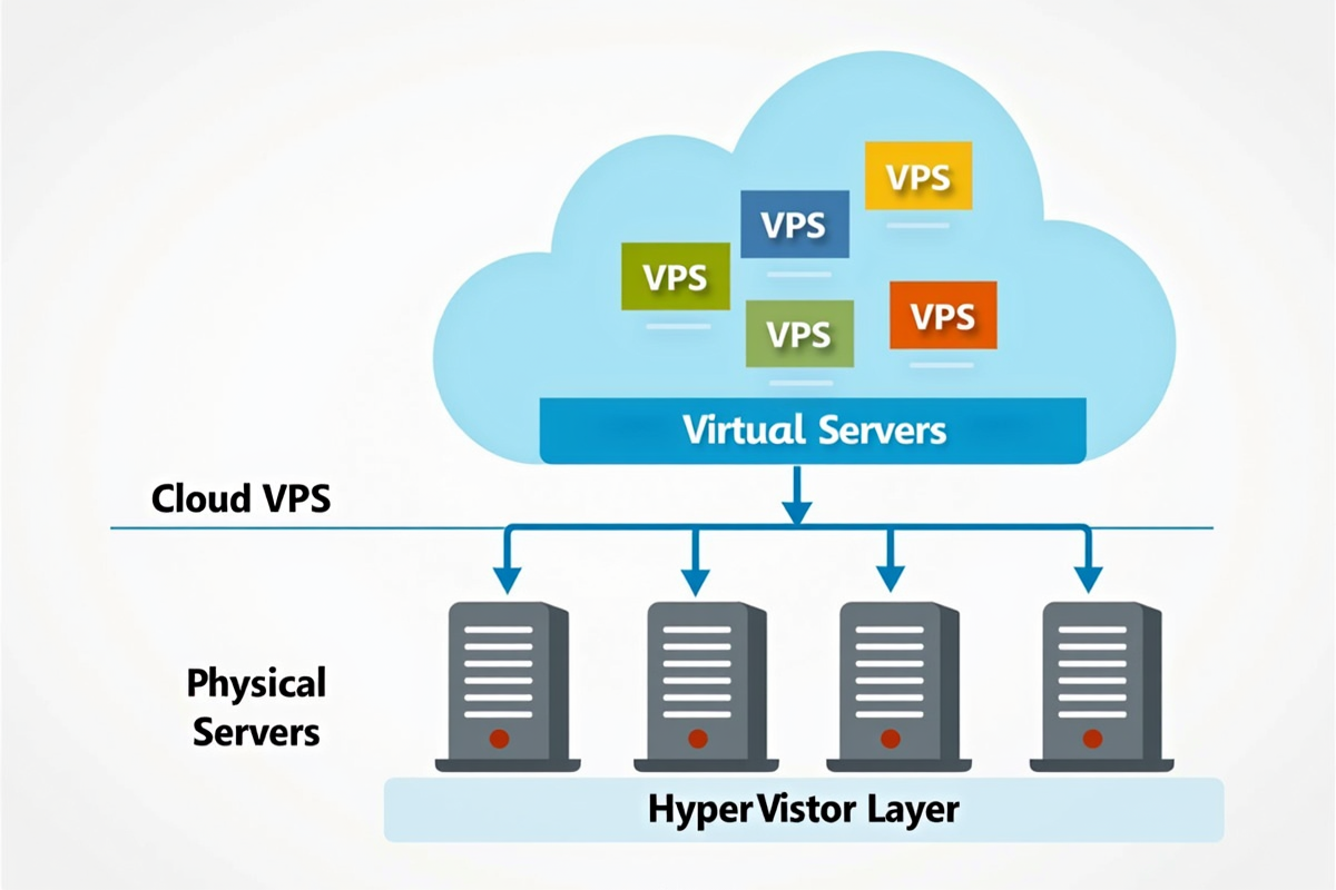 Cloud VPS virtualization architecture layers