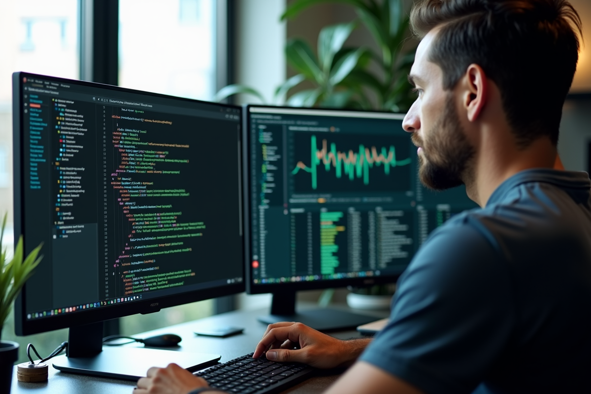 Developer managing cloud VPS infrastructure